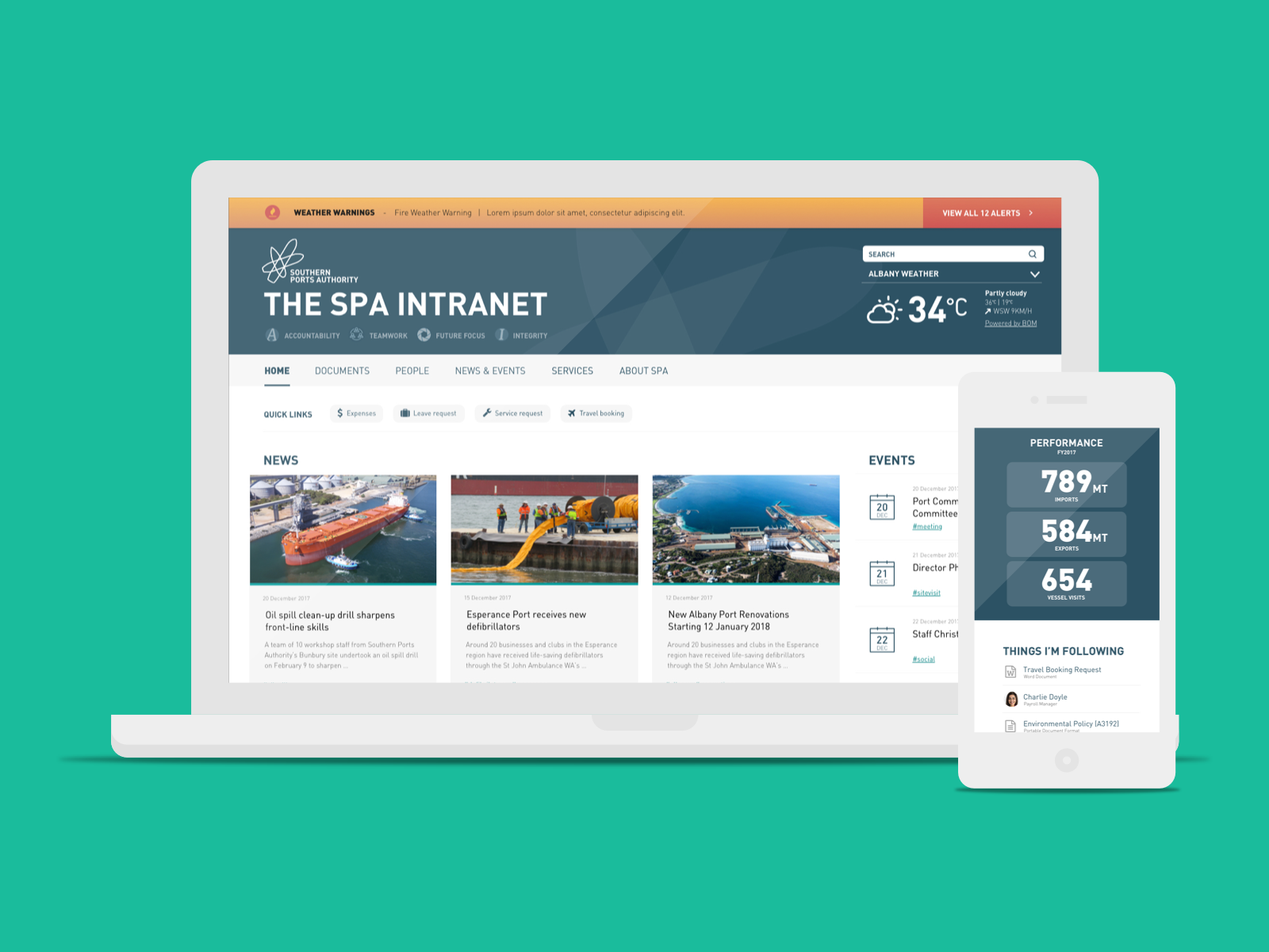Preview for Enterprise Intranet Web App Design